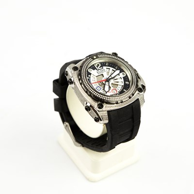 Lot 212 - AN ELINI BAROKAS DIVERS WRISTWATCH.
