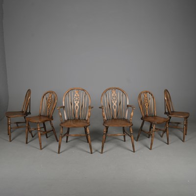 Lot 397 - SET OF SIX WINDSOR CHAIRS (6)