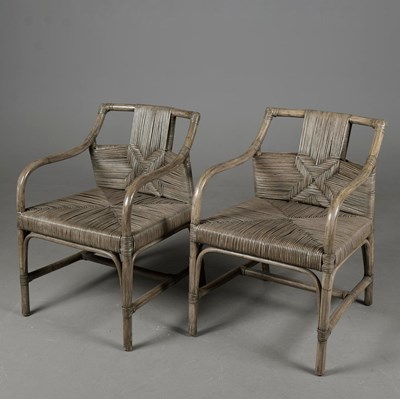 Lot 476 - ARTERIORS NEWTON DINING CHAIR, A PAIR.