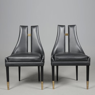 Lot 520 - ARTERIORS CROWLEY DINING CHAIRS, A PAIR.