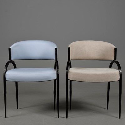 Lot 461 - ARTERIORS BAHATI CHAIRS, 2 IN DIFFERING FINISHES.