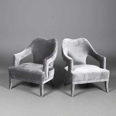 Lot 664 - BRABBU NO 20 ARMCHAIRS, A PAIR