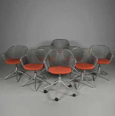 Lot 687 - B & B ITALIA LUTA CHAIRS, A SET OF 8