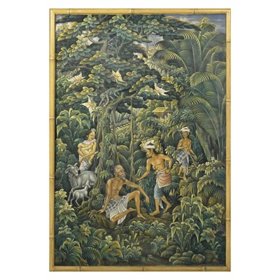 Lot 73 - UBUD BALINESE PAINTING