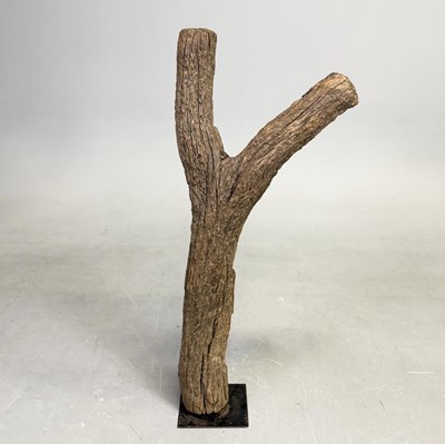 Lot 144 - A DOGON GRANARY LADDER.