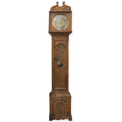 Lot 220 - LONGCASE CLOCK BY EDWARD HARIMAN OF WORKINGTON