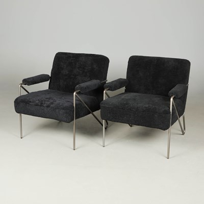 Lot 619 - PURE WHITE LINES BAA BAA CHAIRS, A PAIR