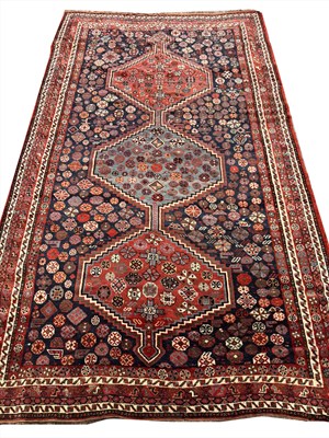 Lot 266 - ANTIQUE PERSIAN QASHQAI RUG