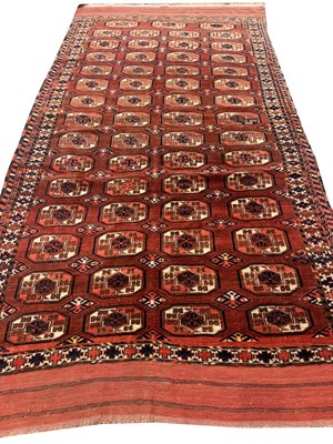 Lot 268 - ANTIQUE TURKMAN CARPET