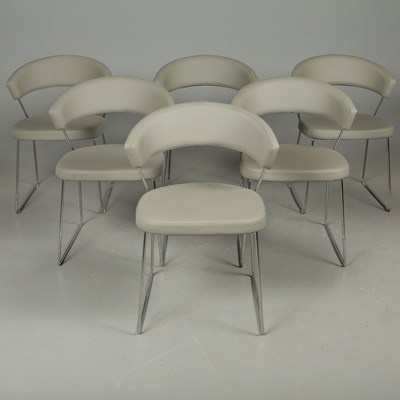 Lot 395 - SET OF SIX ITALIAN DINING CHAIRS (6)