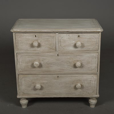 Lot 428 - VICTORIAN PAINTED CHEST