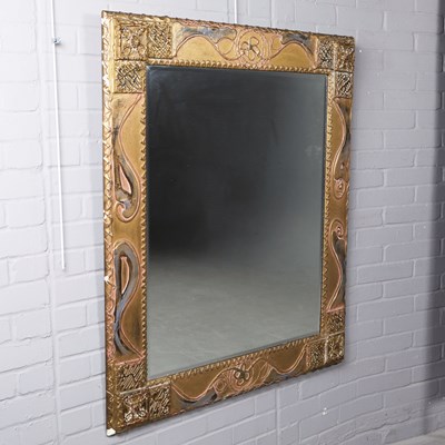 Lot 761 - A MODERN GILT FRAMED WALL MIRROR