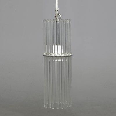 Lot 728 - ITALIAN GLASS ROD PENDANT LIGHT