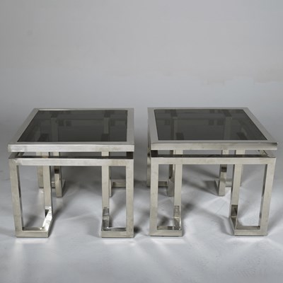 Lot 656 - EICHHOLTZ PALMER SIDE TABLES, A PAIR