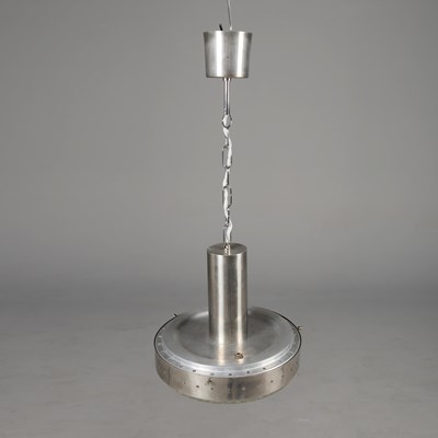Lot 842 - 1960s CHROME AND BUBBLE GLASS PENDANT LIGHT