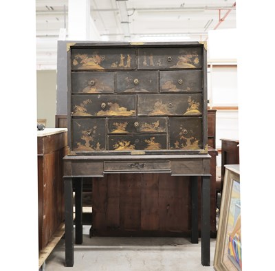 Lot 341 - GEORGE I CHEST ON STAND