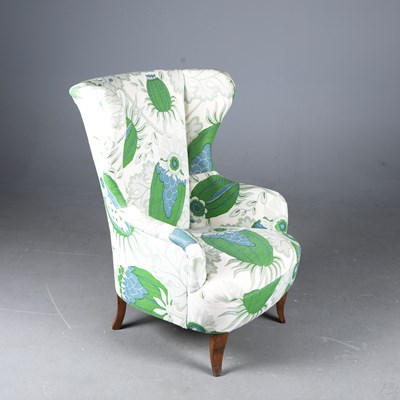 Lot 731 - WINGBACK ARMCHAIR