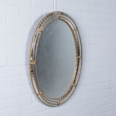 Lot 325 - OVAL WALL MIRROR