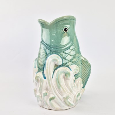 Lot 816 - LEAPING CARP VASE
