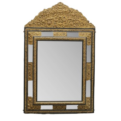 Lot 388 - 19TH CENTURY FLEMISH CUSHION MIRROR
