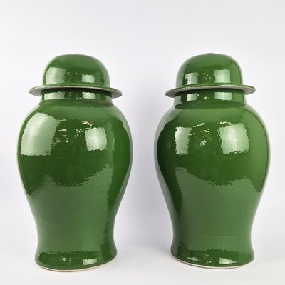 Lot 815 - TEMPLE JARS, A PAIR