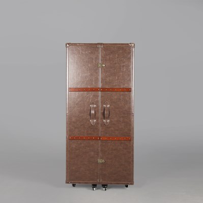 Lot 742 - CAMPAIGN STYLE COCKTAIL CABINET