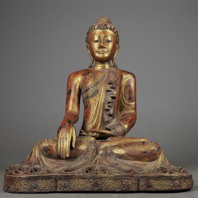 Lot 730 - THAI STYLE SEATED BUDDAH