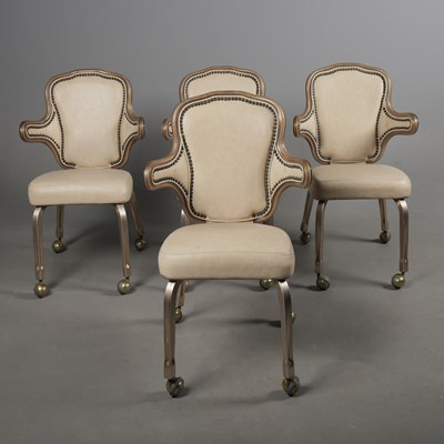Lot 681 - THE GLASSER CHAIR COMPANY CHAIRS, A SET OF 4