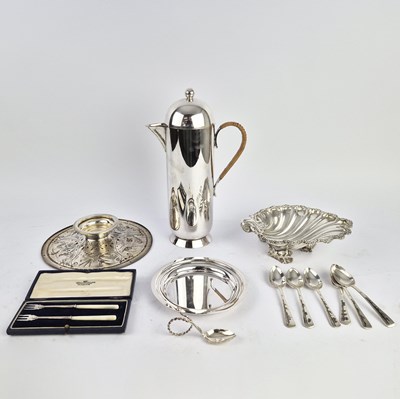 Lot 209 - A COLLECTION OF SILVER AND PLATE.