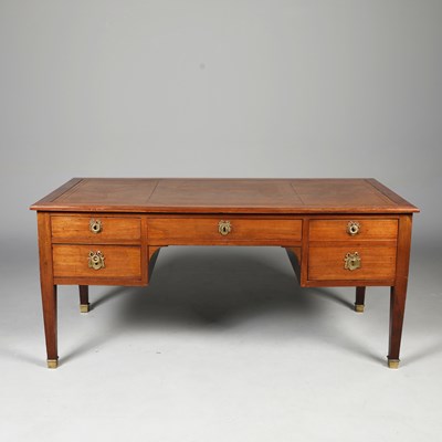 Lot 408 - LOUIS PHILIPPE MAHOGANY BUREAU PLAT