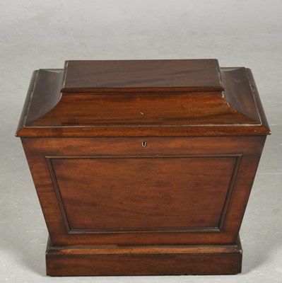 Lot 394 - REGENCY MAHOGANY WINE COOLER