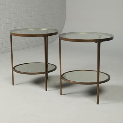 Lot 793 - 1960s FRENCH STYLE SIDE TABLES, A PAIR