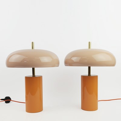 Lot 803 - 1950s ITALIAN STYLE TABLE LAMPS, A PAIR