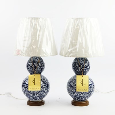 Lot 650 - LAUREN RALPH LAUREN HOME TABLE LAMPS, A PAIR