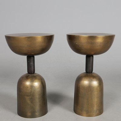 Lot 480 - ARTERIORS DAX ACCENT TABLES, A PAIR (2)
