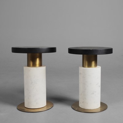 Lot 465 - ARTERIORS LINDBERG ACCENT TABLES, A PAIR (2)