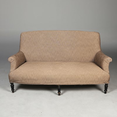 Lot 386 - NAPOLEON III EBONISED CANAPE
