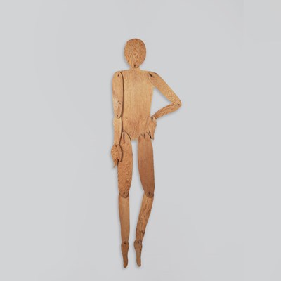 Lot 753 - MID-CENTURY PLYWOOD ARTICULATED MANNEQUIN