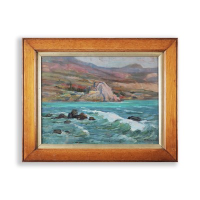 Lot 59 - PAVEL BOGDANOV (1912-1996) SEA WAVES 1960s