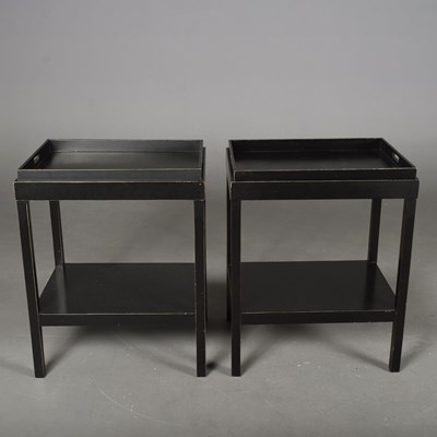Lot 607 - OKA TRAY TOP TABLES, A PAIR