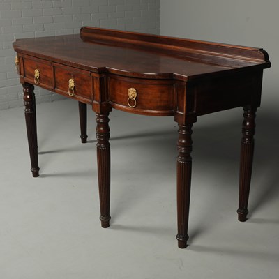 Lot 412 - SERVING TABLE, 19th CENTURY MAHOGANY