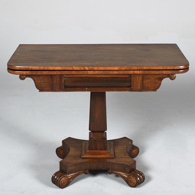 Lot 332 - CARD TABLE, REGENCY