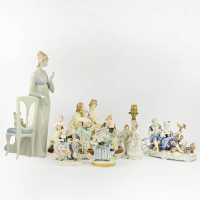 Lot 191 - A COLLECTION OF VARIOUS FIGURES AND FIGUREGROUPS