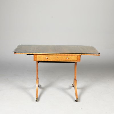 Lot 306 - REGENCY ROSEWOOD PEMBROKE TABLE