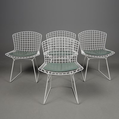 Lot 652 - SET OF FOUR 1960s HARRY BERTOIA DINING CHAIRS FOR KNOLL INTERNATIONAL