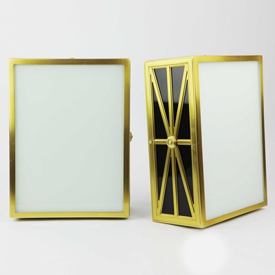 Lot 575 - SELECTED BY PAOLO MOSCHINO AVENUE FLUSH MOUNT LIGHTS, A PAIR.