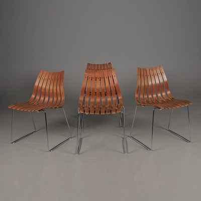 Lot 680 - SCANDIA CHAIRS, A SET OF FOUR.